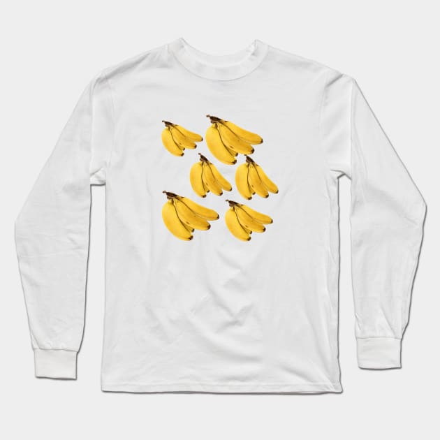 Banana Pattern Harvest Field Product Vintage Since Long Sleeve T-Shirt by Flowering Away